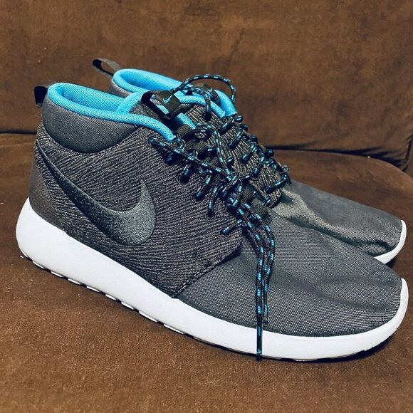 NIKE ROSHE RUN ROSHERUN MID QS PARIS CITY PACK ANTHRACITE BLACK BLUE HERO DS 9 - Picture 1 of 8